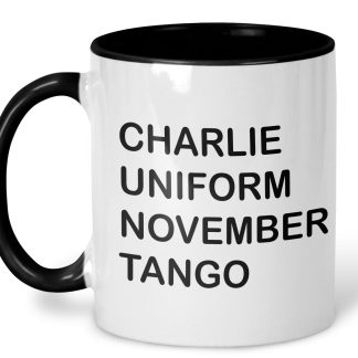 charlie uniform november tango mug