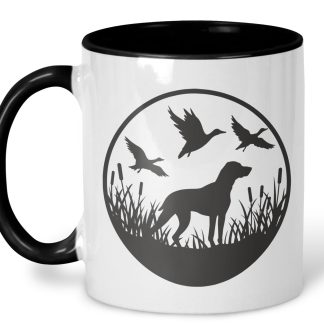 duck hunting mug on a white background