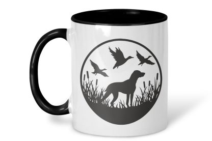 duck hunting mug on a white background