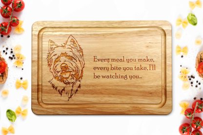 west highland terrier chopping board