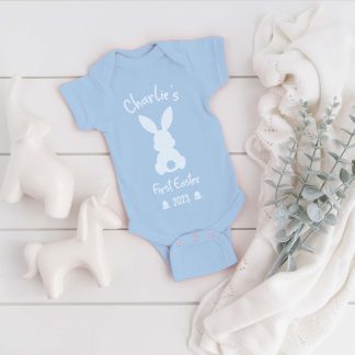 Baby's first Easter personalised Baby Vest