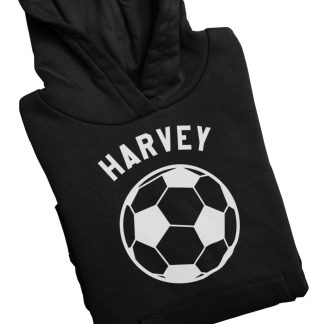 kids football hoodie black