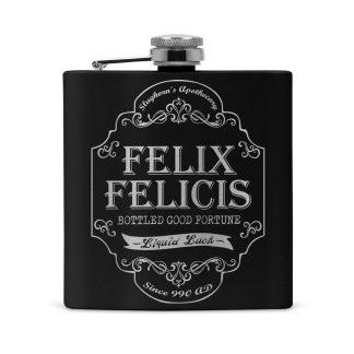 felix felicis stainless steel hip flask