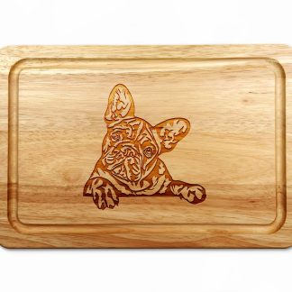 french bulldog chopping board no text white