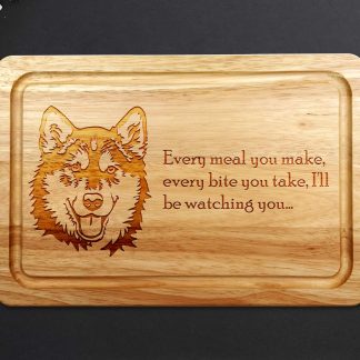 alaskan malamute chopping board