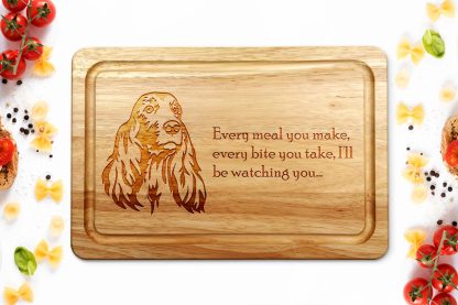 irish setter chopping board white