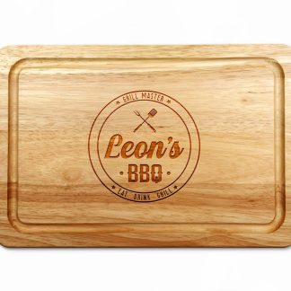 personalised bbq board white