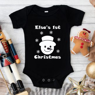 Personalised First Christmas Baby Vest