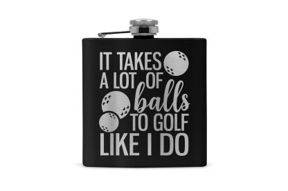 it takes alot of balls flask black