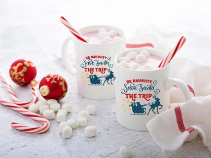 naughty save santa a trip mug