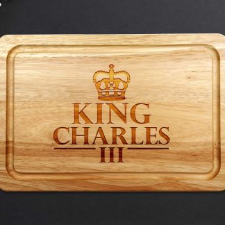 King Charles Coronation Chopping Board