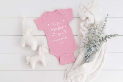 Personalised first Mother's Day Baby Vest - Image 2