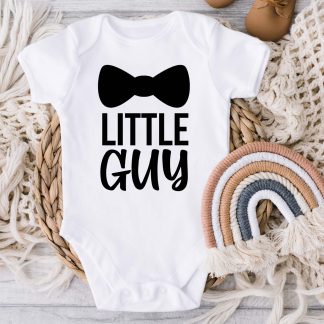 Little Guy Bow tie Baby Vest Onesie