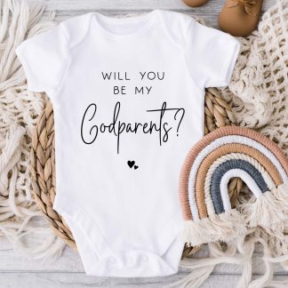 Godparents Announcement baby vest