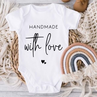 Made with Love Pregnancy announcement baby Vest