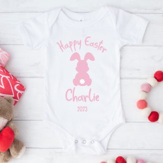 Personalised Happy Easter Baby Vest