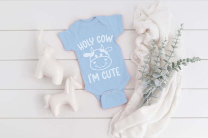 Holy Cow I am Cute Baby Vest - Image 3