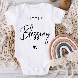 Little Blessing Pregnancy announcement baby Vest