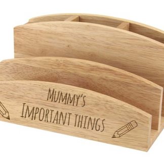 Personalised wooden Letter and desk organiser