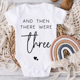 Then there were three pregnancy announcement baby vest