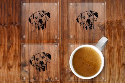 Dalmatian glass coasters