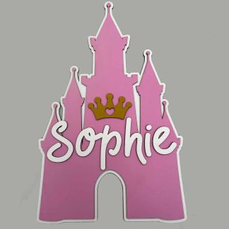 Personalised Princess themed bedroom door sign, the perfect touch to a Princesses bedroom door. Made and Shipped in the UK