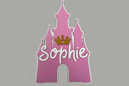 Personalised Princess themed bedroom door sign, the perfect touch to a Princesses bedroom door. Made and Shipped in the UK