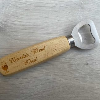 "Worlds Best Dad" Bottle Opener Fathers Day Gift.