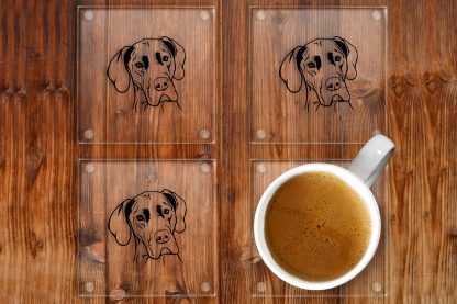 Great Dane glass coasters