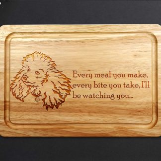 Miniature Poodle Wooden Chopping Board