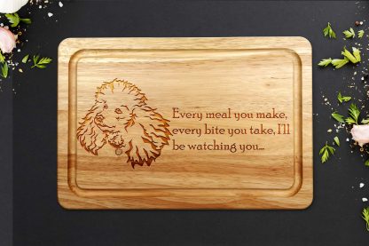 Miniature Poodle Wooden Chopping Board