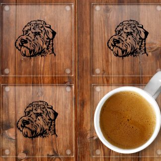 Wheaten Terrier glass coaster