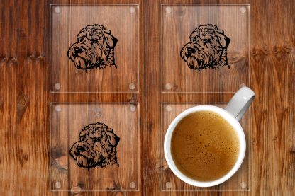 Wheaten Terrier glass coaster