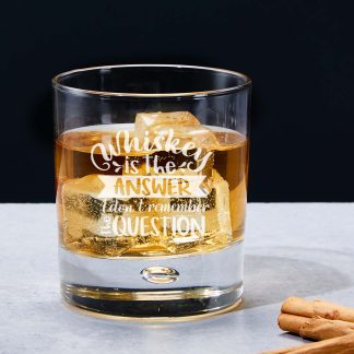 Whiskey is the Answer Whiskey Glass Set