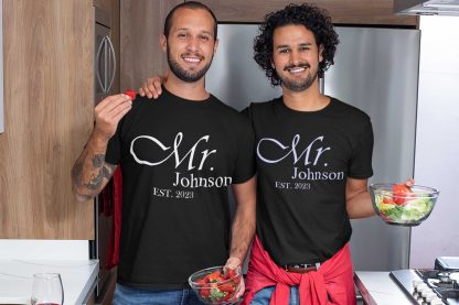 Personalised Newlyweds T-Shirts