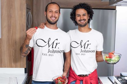 Personalised Newlyweds T-Shirts