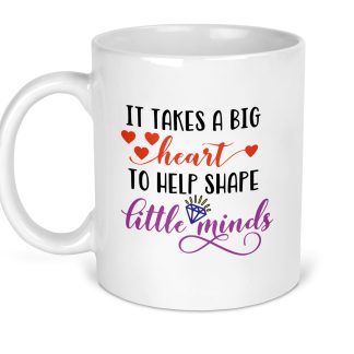 Teacher Gift Big Heart Mug