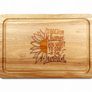 Teacher Gift Sunflower Chopping Board