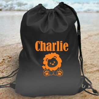 Personalised Back to School Lion Bag