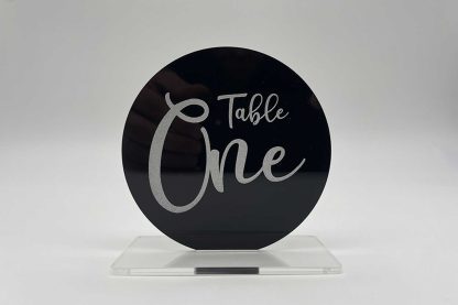 Circle Wedding Table Number