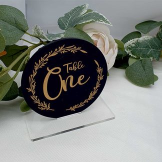 Circle Wedding Table Number