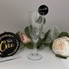 Circle Glass Topper Place Name