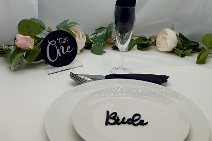 Circle Wedding Table Number