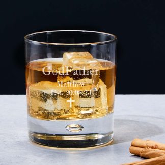 Personalised God Parent Whiskey Glass