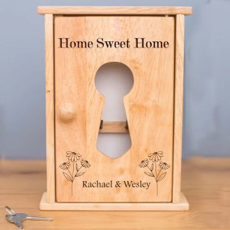 Personalised Home Sweet Home Key Box