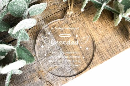 Personalised Memorial Christmas Decoration