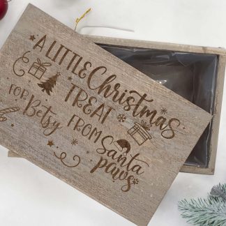 Personalised Christmas Dog Treat Box