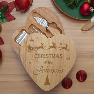 Personalised Christmas Cheeseboard Set