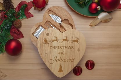 Personalised Christmas Cheeseboard Set