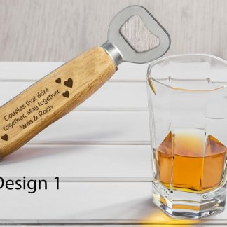 Personalised Valentines Beer Bottle Opener